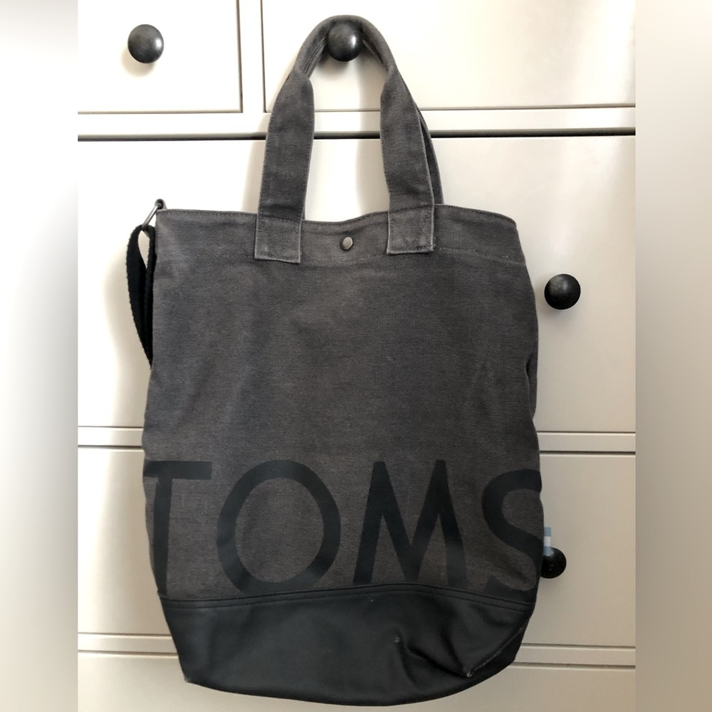 TOMS Canvas Shoulder Tote Bag